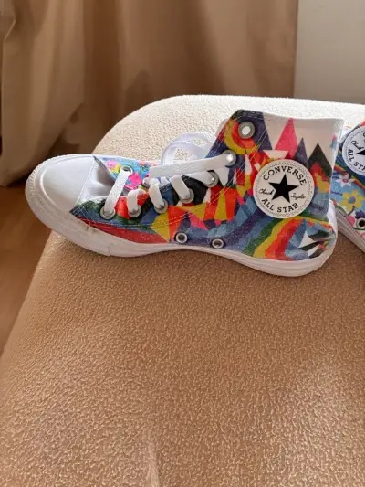 Zapatillas Converse All Star multicolor de lona - miniatura 1