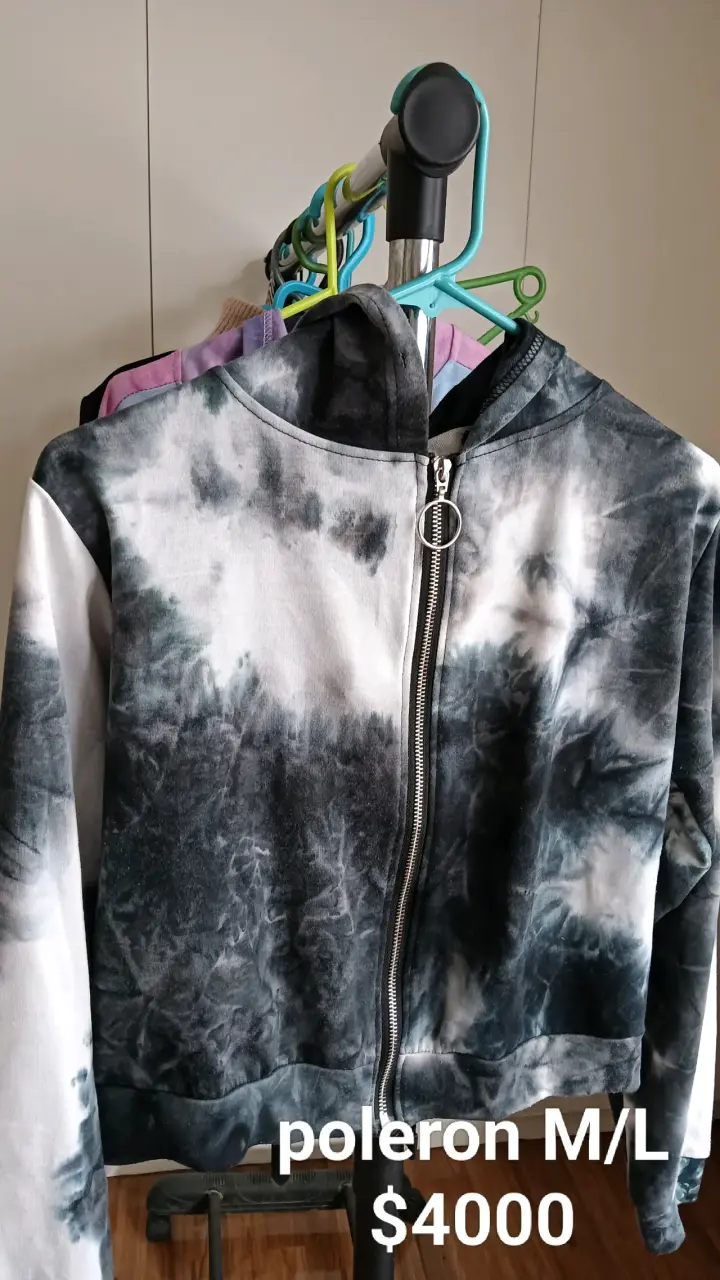Polerón tie-dye con cierre M/L