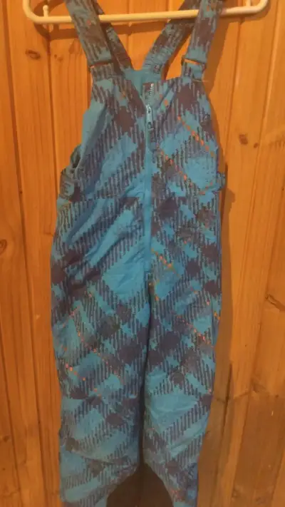 Pantalón de nieve infantil azul estampado - miniatura 1