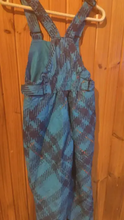 Pantalón de nieve infantil azul estampado - miniatura 2