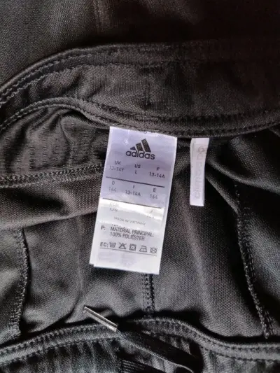 Pantalones deportivos negros Adidas para niños - miniatura 4