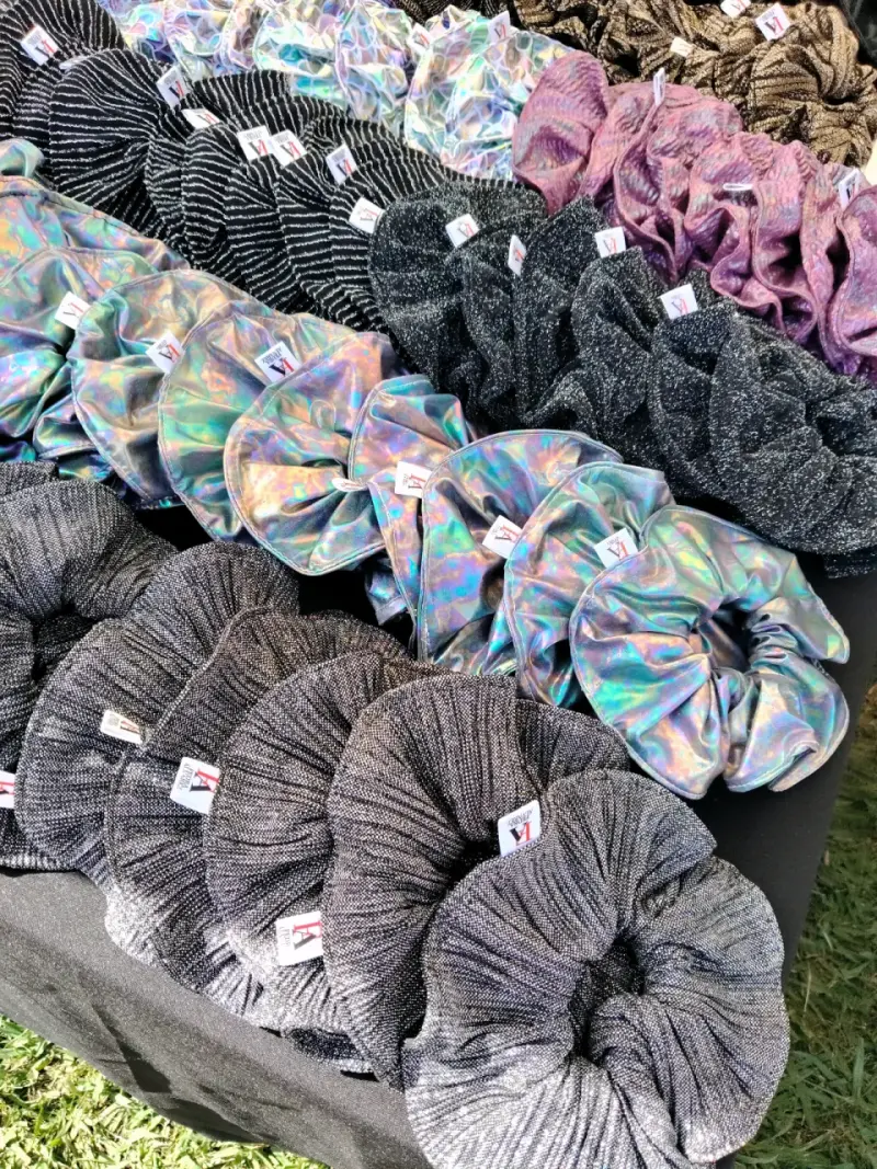 Colección de Scrunchies de Tela Variados - 5