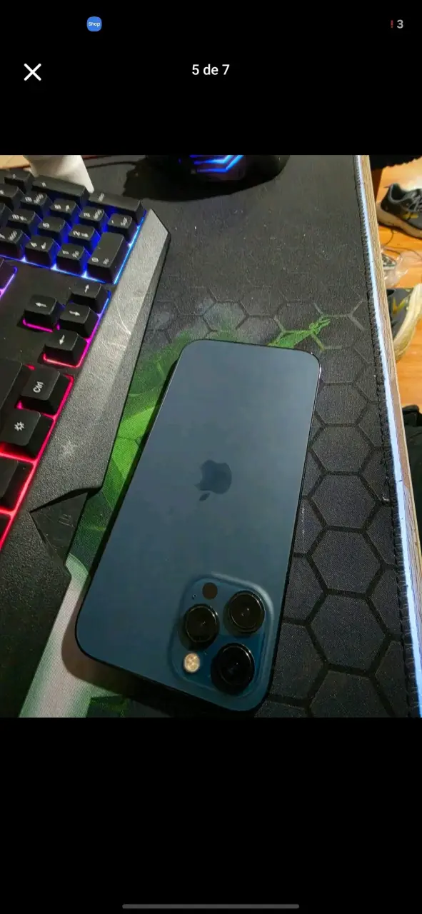 iPhone 12 Pro Max azul en buen estado - 1