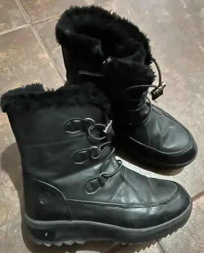 Botas de invierno negras Bubblegummers para niños - miniatura 1