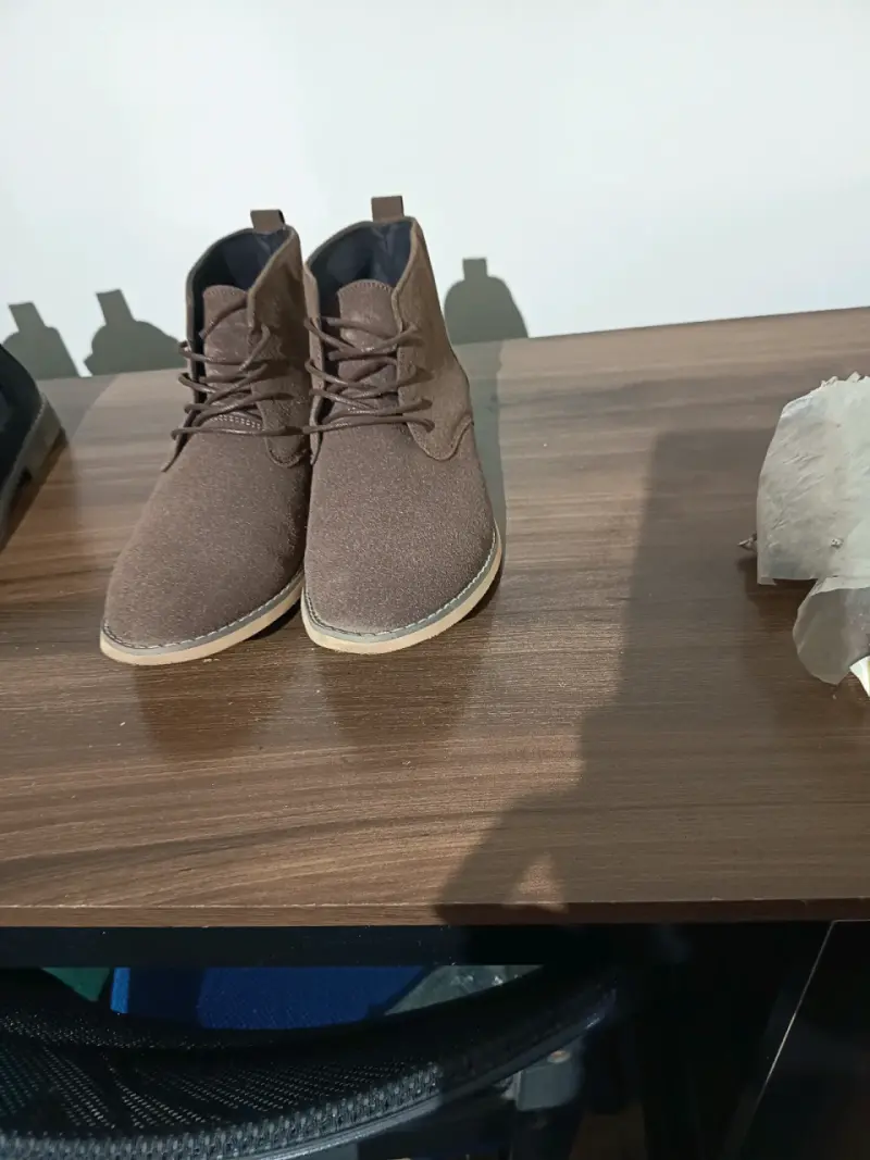 Botines de gamuza marrón para hombre - 3