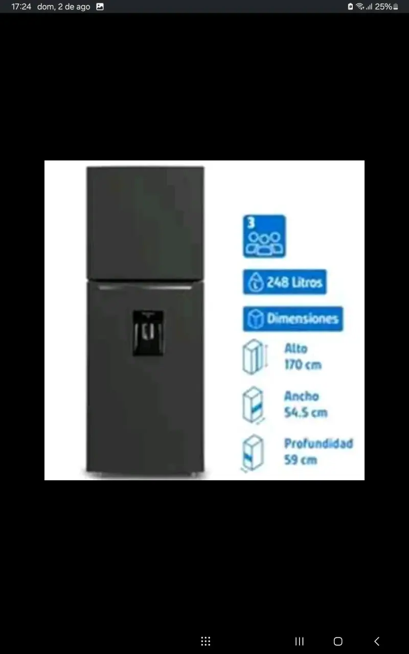 Refrigerador Libero 248L con Dispensador de Agua - 1