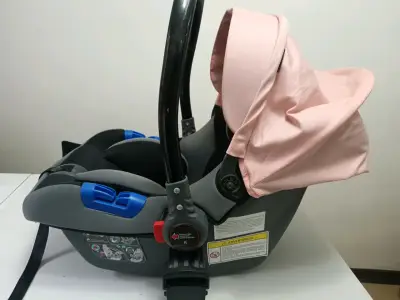 Silla huevito de color rosado para auto - miniatura 2