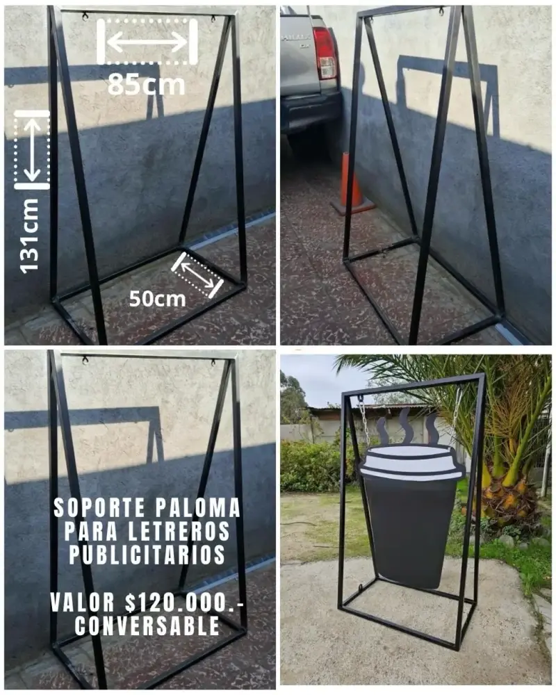 Letrero Paloma Metálico para Publicidad - 4