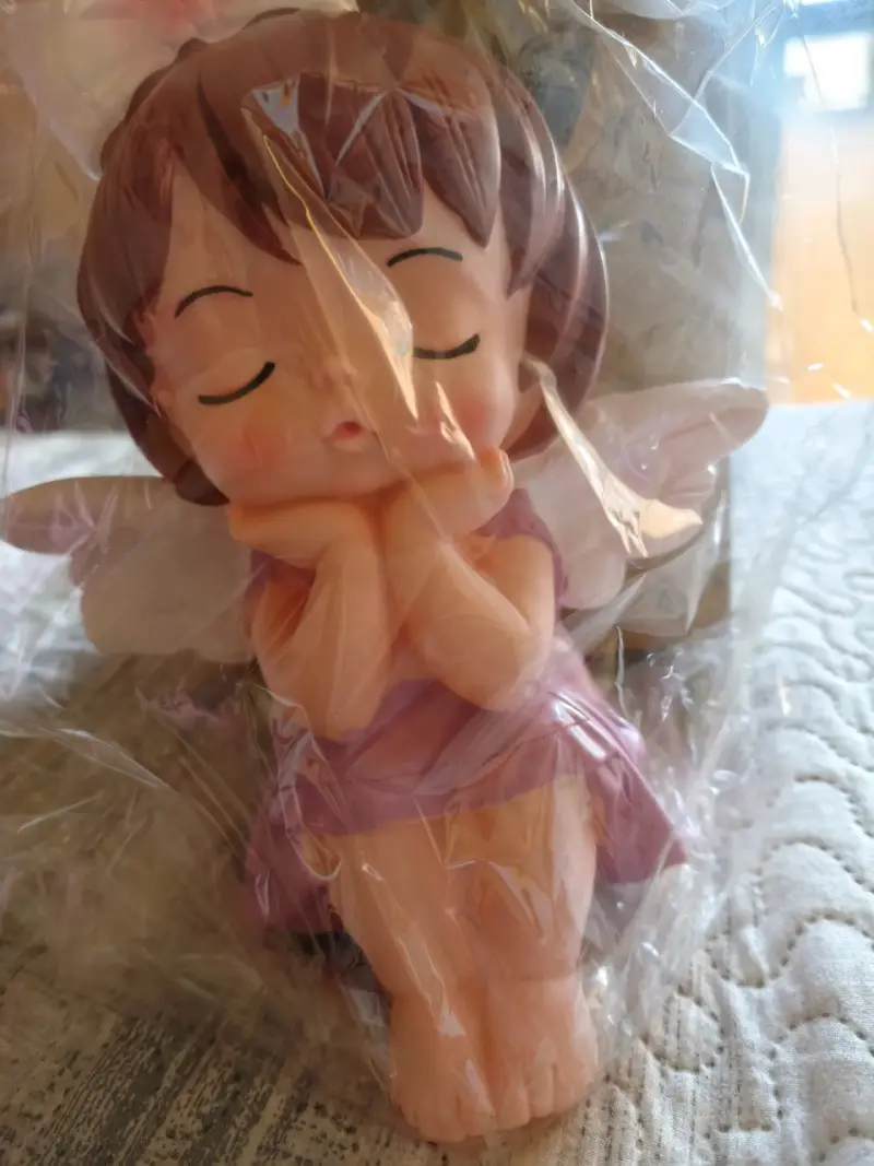 Figura decorativa de ángel en caja original - 2