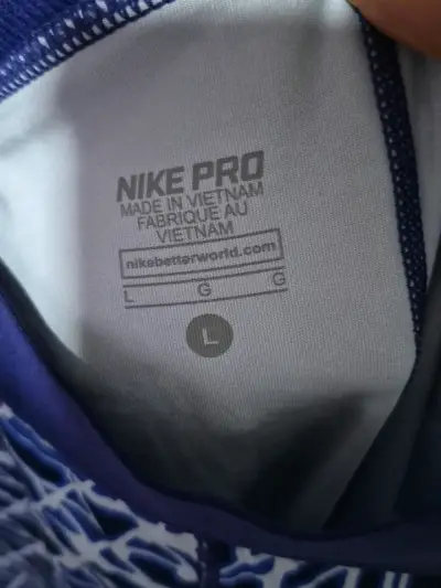 Leggings deportivos Nike Pro estampados azul - miniatura 3