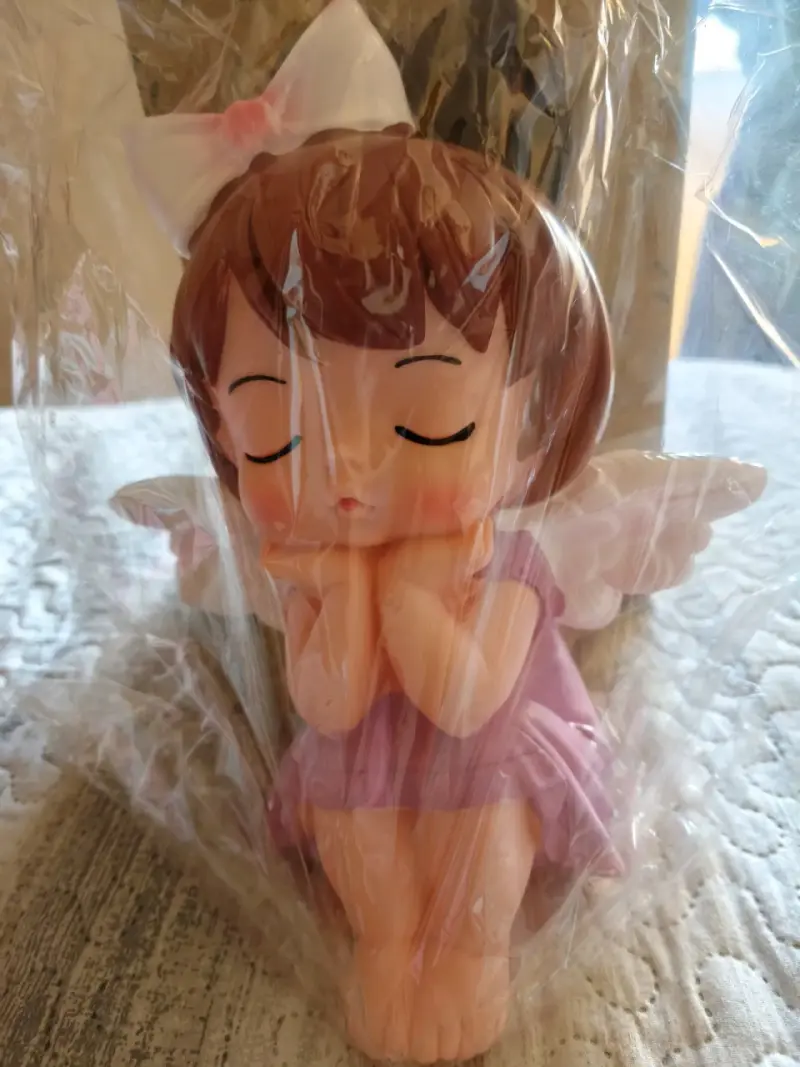 Figura decorativa de ángel en caja original - 3
