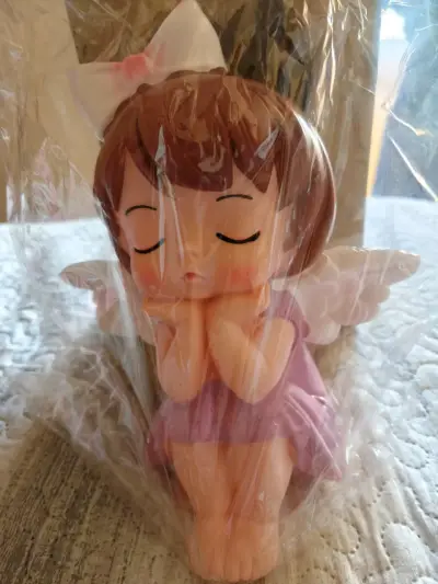 Figura decorativa de ángel en caja original - miniatura 3