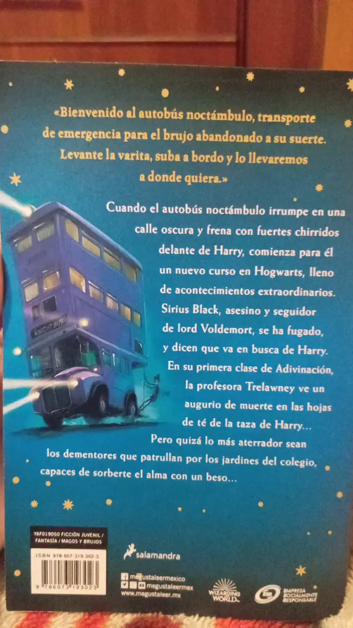 Libro Harry Potter y el Prisionero de Azkaban - 2