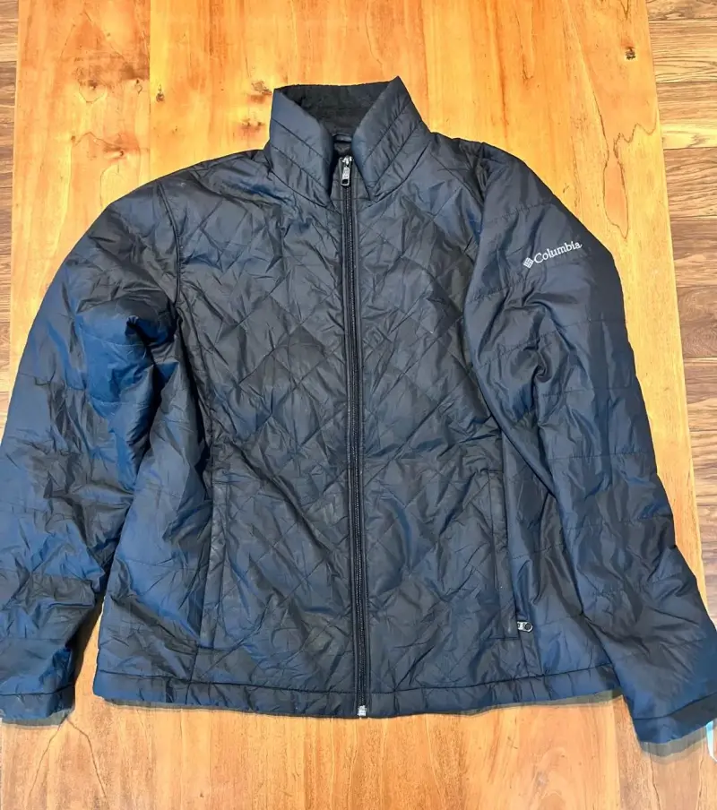 Chaqueta acolchada negra Columbia para MUJER
