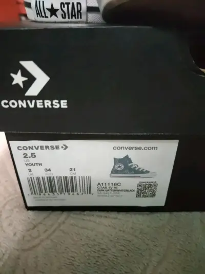 Zapatillas Converse All Star con brillo para jóvenes - miniatura 2