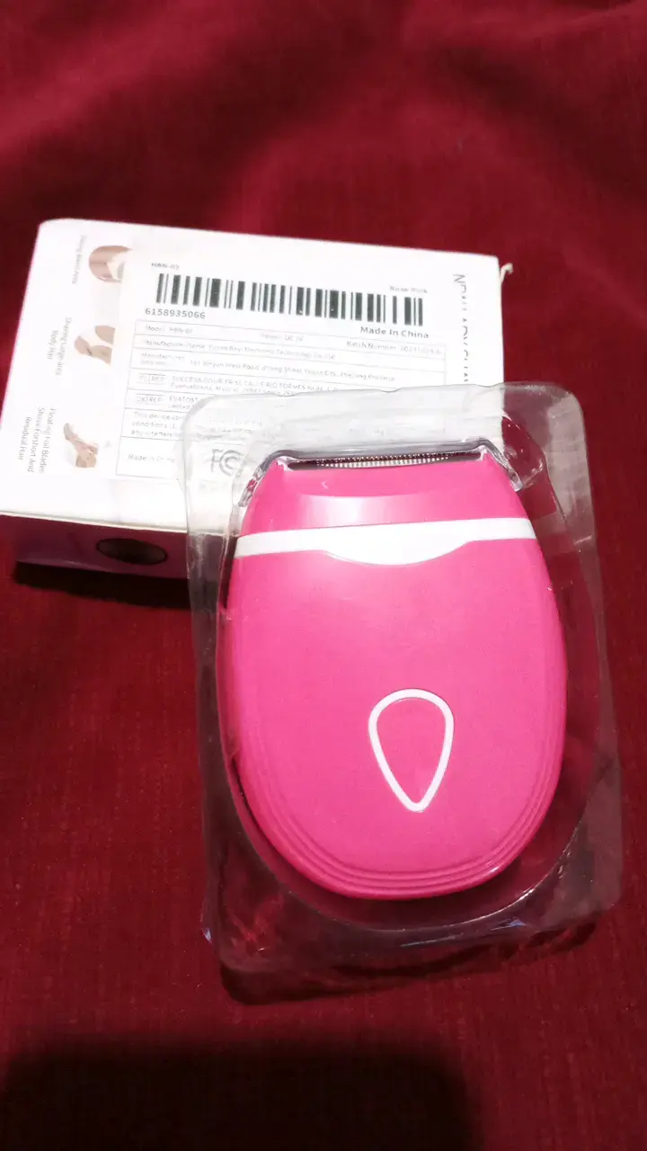 Depiladora eléctrica portátil rosa - 1