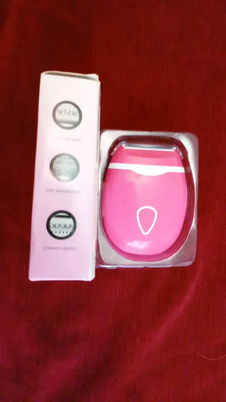 Depiladora eléctrica portátil rosa - 2
