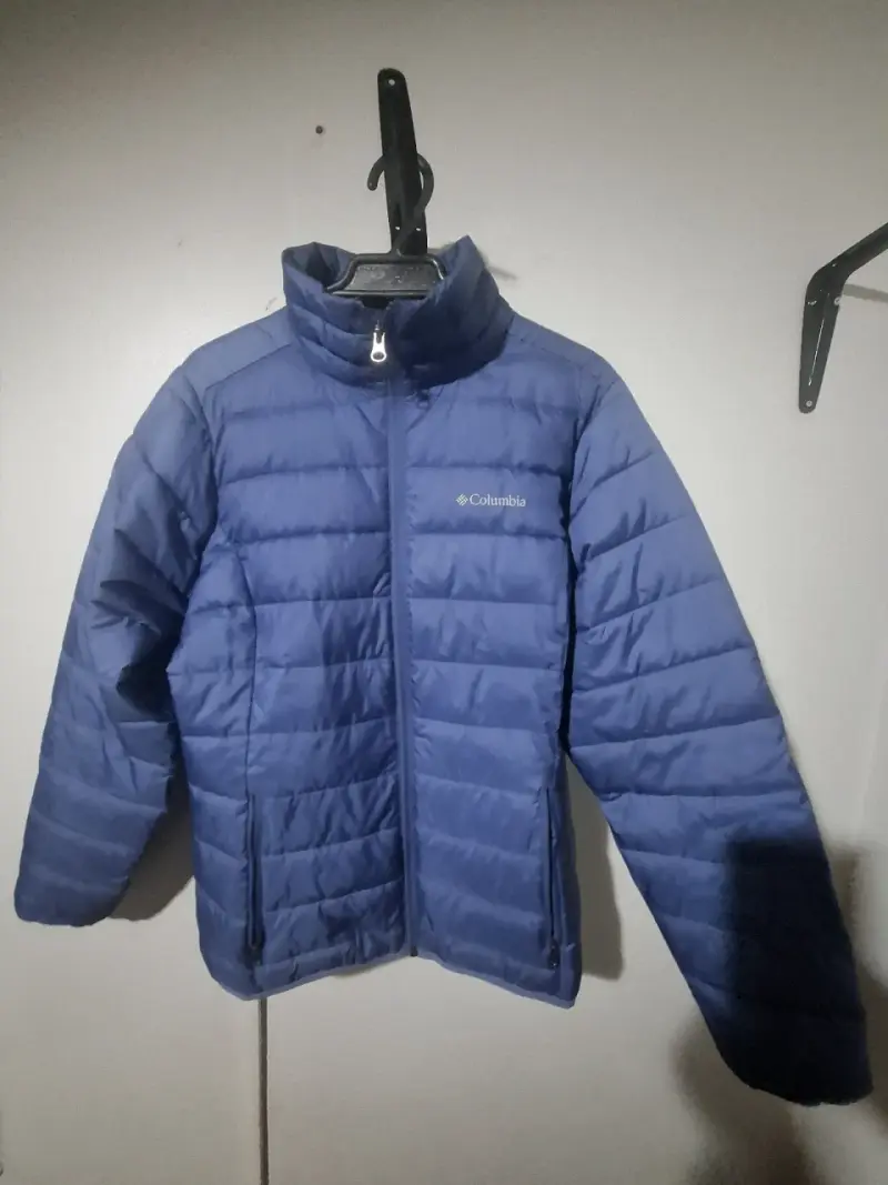 Chaqueta de pluma Columbia azul para mujer - 1