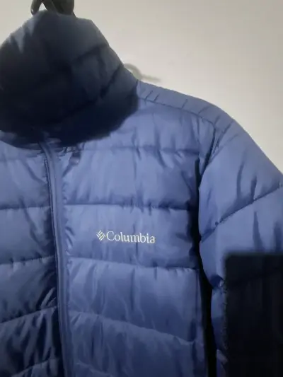 Chaqueta de pluma Columbia azul para mujer - miniatura 2