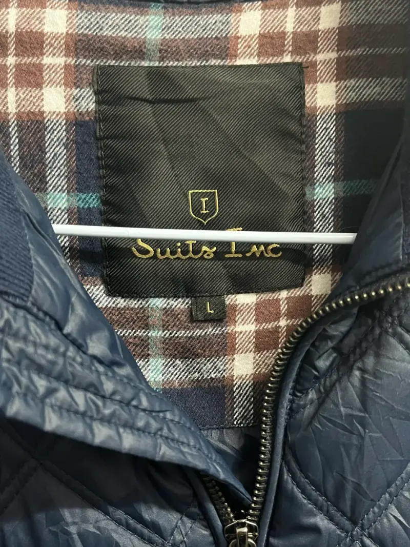 Chaleco acolchado azul marino Suits Inc - 3