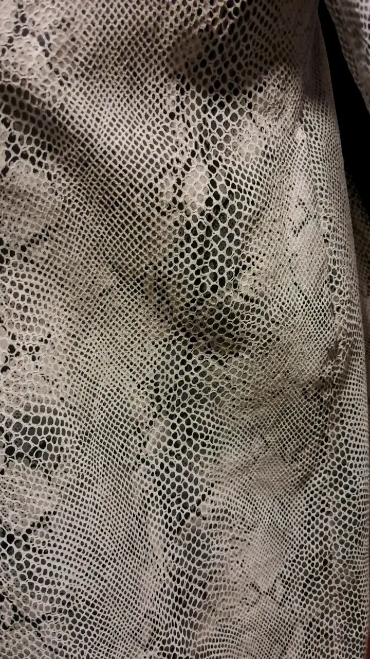 Abrigo de cuero sintético con diseño de serpiente Liz Claiborne - 4