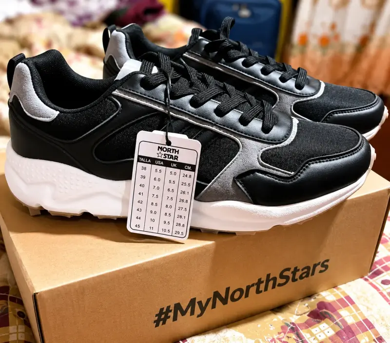 Zapatillas deportivas negras North Star para hombre