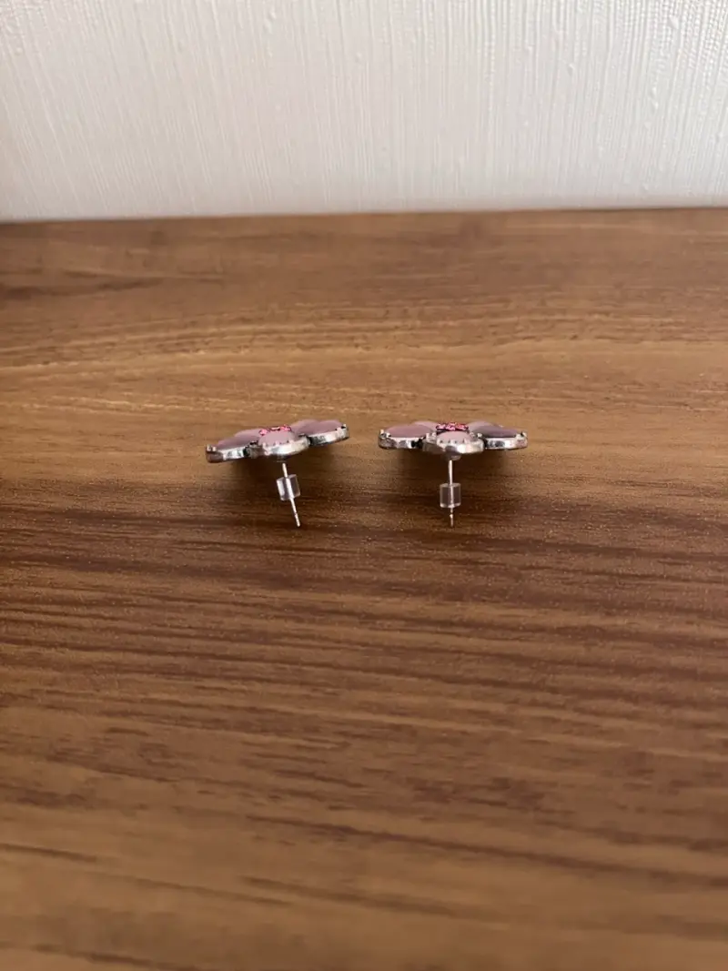 Aros de flor rosada réplica estilo Hermione - 5