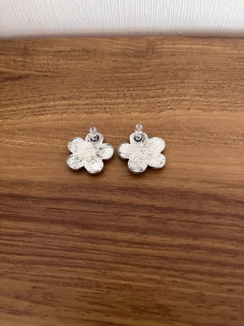 Aros de flor rosada réplica estilo Hermione - 6