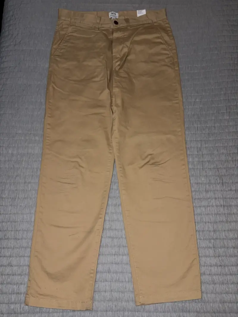 Pantalones beige casuales para hombre No9 - 1