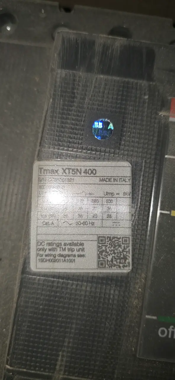 Interruptor automático Tmax XT5N 400 - 4
