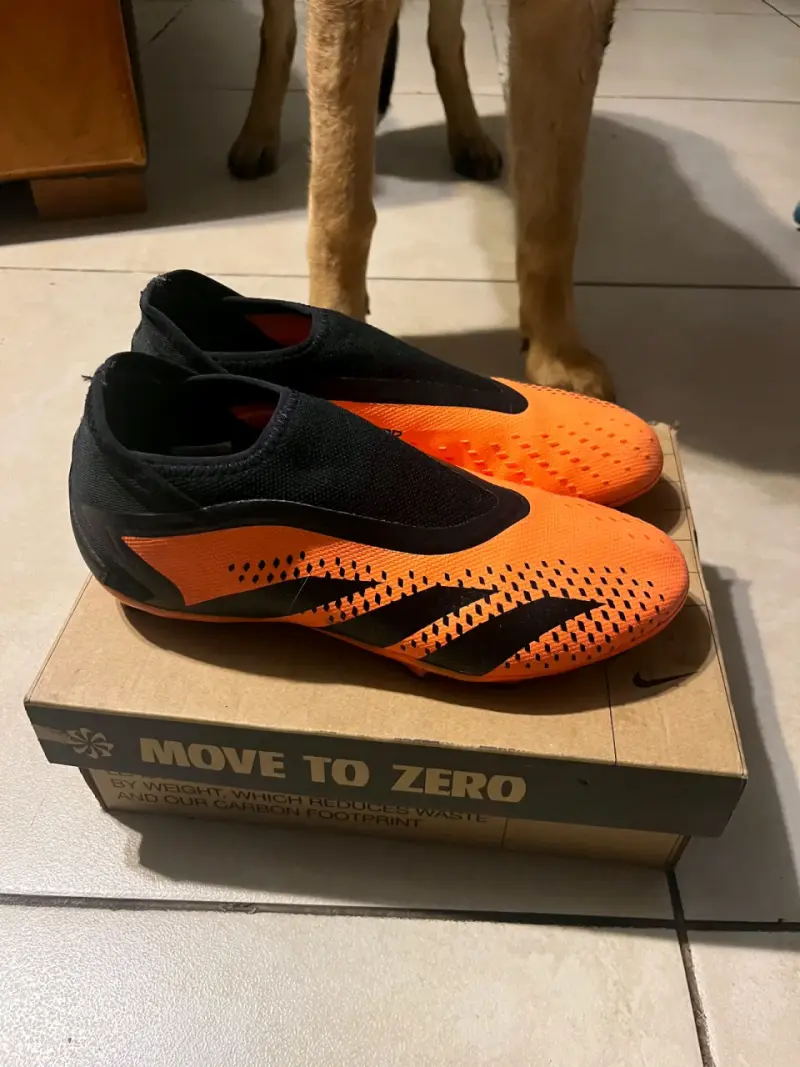 Botines de fútbol Adidas Predator naranjas - 4