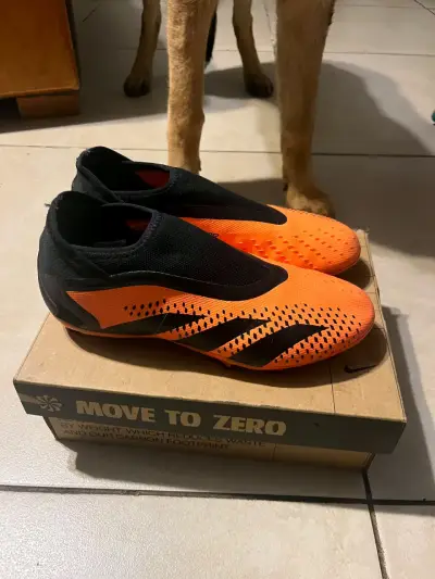 Botines de fútbol Adidas Predator naranjas - miniatura 4
