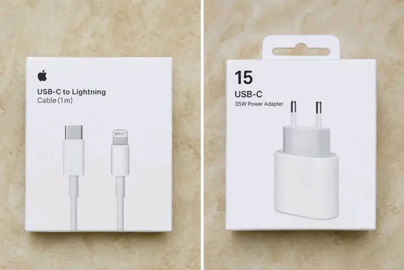 Cable USB-C a Lightning y Adaptador de Carga 35W Apple