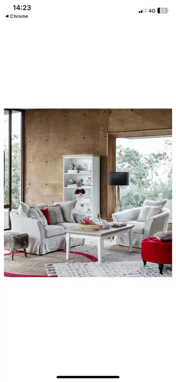 Juego de sofás Lary beige con cojines decorativos - 5