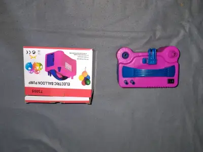 Bomba Eléctrica para Globos Rosa y Azul - miniatura 1