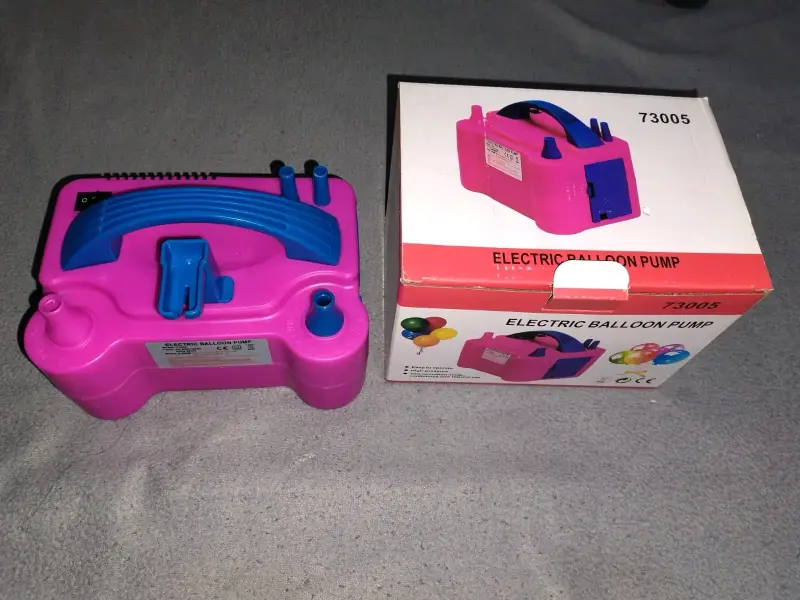 Bomba Eléctrica para Globos Rosa y Azul - 2