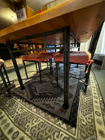 Comedor de madera con 6 sillas estilo etrusco - miniatura 3