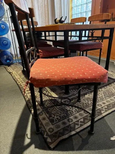 Comedor de madera con 6 sillas estilo etrusco - miniatura 5