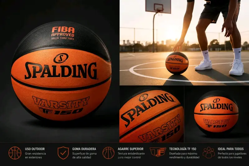 Balón de Baloncesto Spalding Varsity TF-150 Naranj - 3