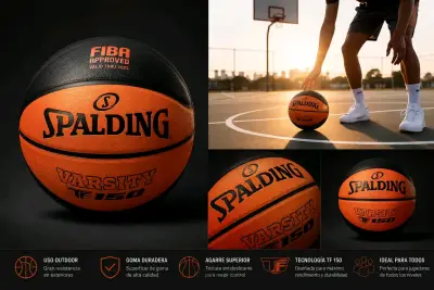 Balón de Baloncesto Spalding Varsity TF-150 Naranj - miniatura 3