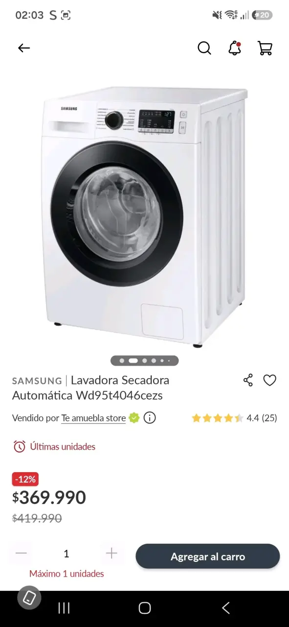 Lavadora Secadora Samsung 11kg/7kg Eco Bubble - 2