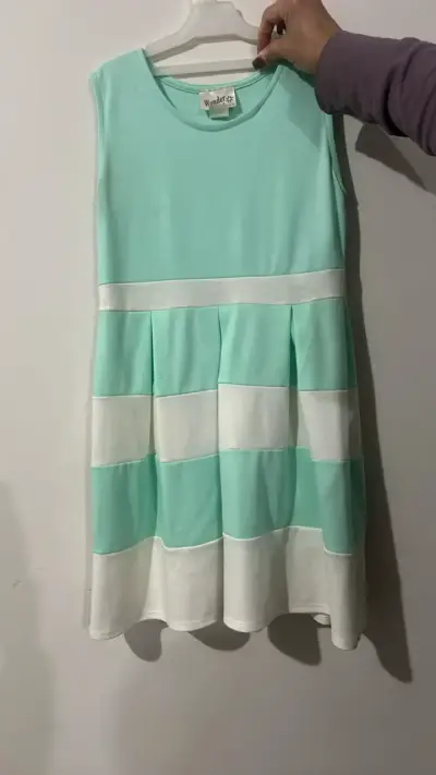 Vestido sin mangas verde menta Wonder - miniatura 1