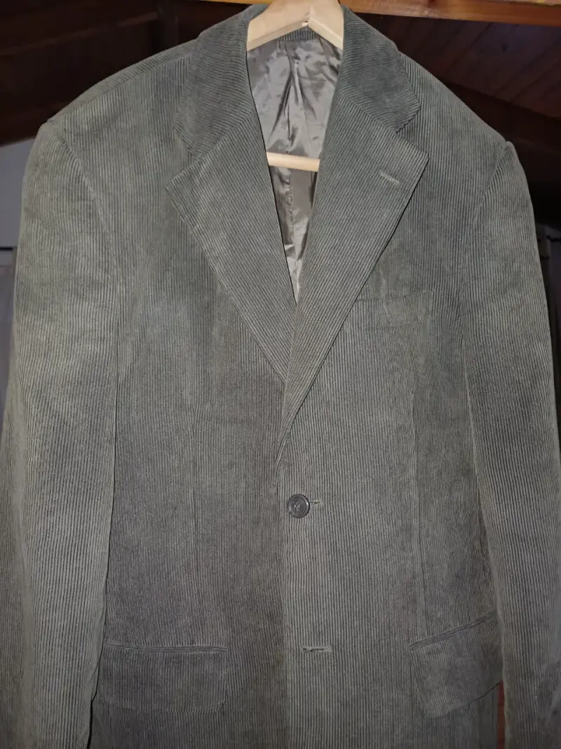 Blazer de cotele verde oliva  para hombre