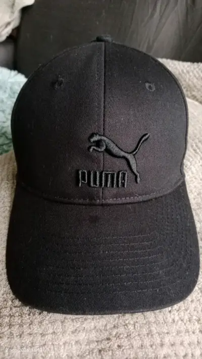 Gorra negra Puma ajustable unisex - miniatura 1