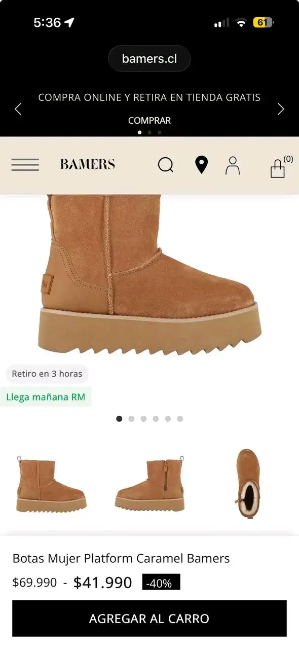 Botines de gamuza Bamers talla 40 - 5