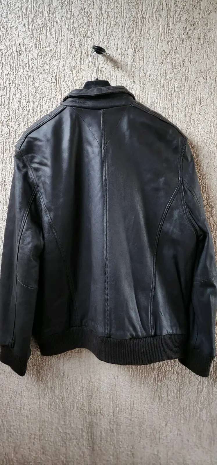 Chaqueta de cuero negra Tommy Hilfiger - 4