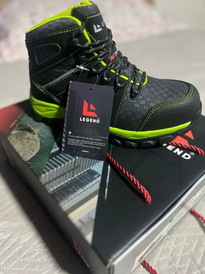Botas de seguridad Legend LG-80 negras y verdes - 2