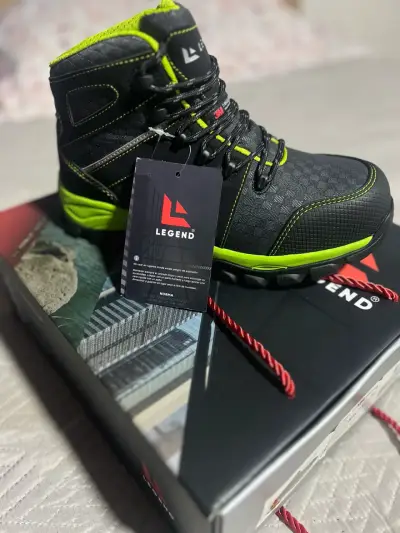 Botas de seguridad  Legend LG-80 negras y verdes - miniatura 2
