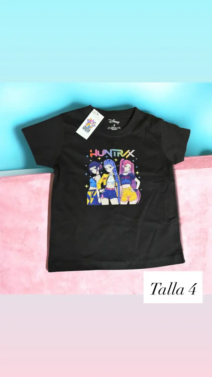 Polera Disney Huntrx Niña Talla 4