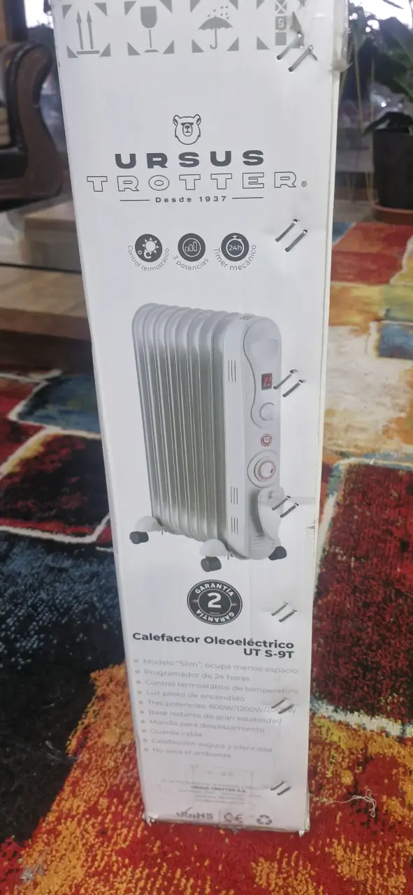 Calefactor Radiador Ursus Trotter UT S9T 2000W Blanco - 6